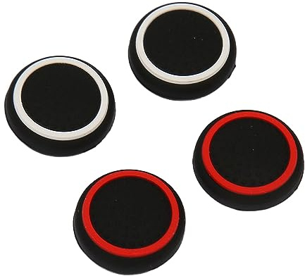Goshyda Mjuka Tumgreppslock i Silikon 4-pack, Anti-halk Joystick Tumspakslock för ång- och ROG-konsoler, Lätt Ersättningsförhindrar Glidning för Förbättrat Spel