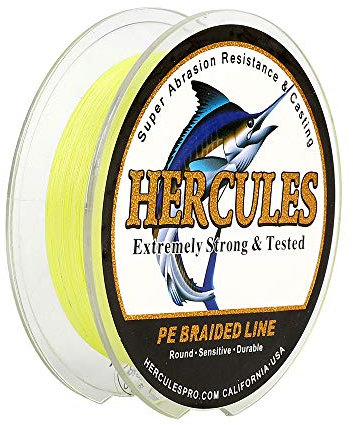 Hercules Super Cast 100m - 2000m 109-2196 Yards Geflochtene Angelschnur 6lb - 100lb Test für Salzwasser Süßwasser PE Geflecht Fischdraht Superline 4 Stränge