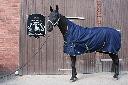 time4horses 1200Denir High Neck 100g Pferdedecke Winterdecke Paddockdecke Stalldecke Weidedecke Rug (135 cm)
