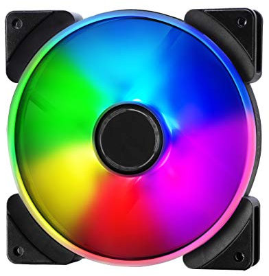 Fractal Design Prisma AL-14 – 140mm Silent computer Fan - PWM Control - Six LEDs - ARGB - Optimized For Silent Computing - High Airflow - LLS Bearings - TripWire Technology - RGB (3-pack)
