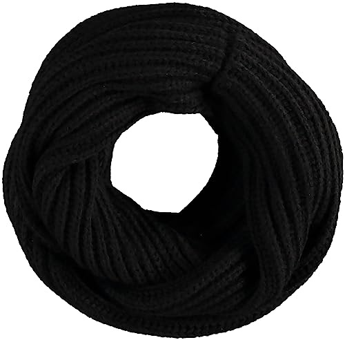 Giorgio Rimaldi tubformad halsduk för kvinnor och män – 35 x 50 cm – stickad halsduk – vanlig färgad vinterhalsduk – varm och mjuk – mun näsa halsduk rund