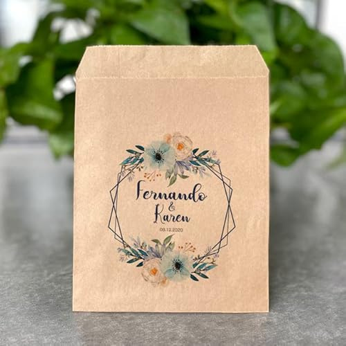 Sacchetti bomboniere personalizzati 3quot;x6quot;/4quot;x6quot;/5quot;x7quot;/6quot;x9quot; Sacchetti regalo di carta Party White/Kraft Paper Bag Cookie Bar Treat Candy Bags-Kraft,10x15cm 25pcs