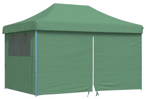 vidaXL Tienda de Fiesta Plegable Pop-Up con 4 Paredes Laterales Verde