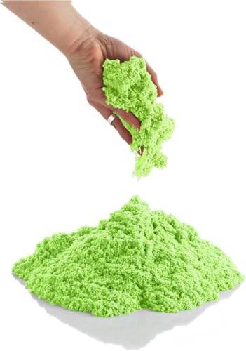930 g påfyllning magisk sand barn kinetisk sand barn 3 4 5 år färgglad sensorisk leksak leksak leksak barn barn idéer present barn flicka fest födelsedag jul grön