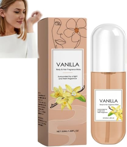 Vanilla Perfume Spray For Hair & Body, Women'S Body Sprays-Long-Lasting Light Fragrances Mists, Fruity Long Lasting Fragrances Perfume For Men & Women, Suitable For Daily Wear Or Gifting (1)
