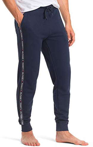 Tommy Hilfiger Pantalon De Jogging Homme Sweatpants Long, Bleu (Navy Blazer), XL