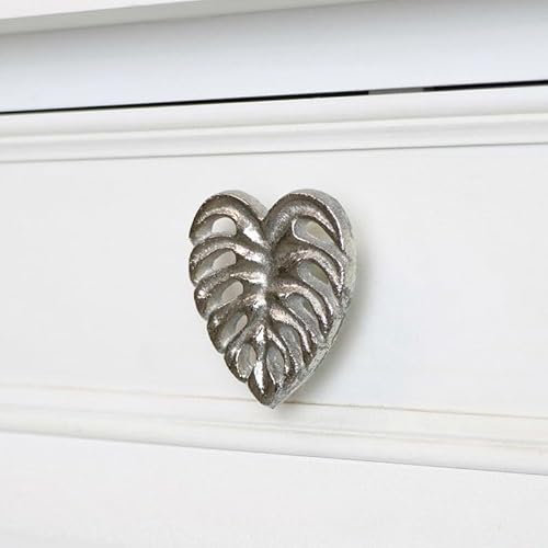 Melody Maison Silver Monstera Leaf Drawer Knob