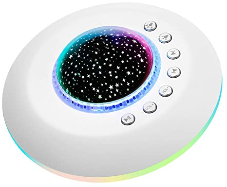 FamiSym White Noise Machine for Kids, Sound Machine Baby with 7 Starry Ambient Night Light, 28 Soothing Sounds Sleep Noise Machine Maker Ideal Gifts for Kids Adults Bedside Travel Nursery