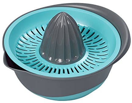 Chef Aid Manual Citrus Juicer, Traditional Design Fruit and Critrus Press with Storage Cups and Straining Filter for Collecting Pips and Pulp, Non-Slip Base and Ideal for Lemons, Lime and Oranges