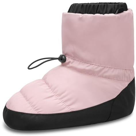 Stelle Dance Warm Up Booties Ballet Slipper Women's Dance Boots Shoes(Pink,S)