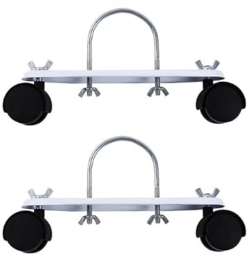 SOYUZERISH 2 Soportes de radiador eléctrico, Rueda de Soporte de polea móvil para radiador eléctrico, Rueda de rotación General de Larga duración y práctica