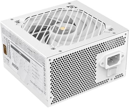 Mars Gaming MPB650SI, Fuente Alimentación PC ATX 650W, 7 Años Garantía, 80Plus Bronze 230V, 90% Eficiencia, Ventilador SI Extreme Silence con Núcleo de Cobre, Tecnologías AI2-RPM, DC-DC y SMD, Blanco