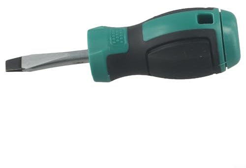 Destornillador de cabeza rábano mini destornillador ranurado y cruz con mango corto para reparación de electrodomésticos y muebles, mantenimiento manual portátil (B)