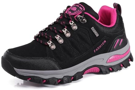 VLOOKST Hiking Boots Mens Outdoor Non-Slip Lace-up Walking Trekking Shoes Sneaker for Climbing Backpacking Camping