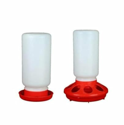 Juego automático de comedero y Bebedero para Aves Corral - Kit alimentación Bebida plástico gallinas codornices Patos