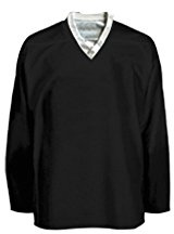 PEAR SOX Polyester 2 in 1 Reversible Ice Hockey Jersey for Men's - Athletic Quick Dry Fit Practice/League/Team Jersey Black