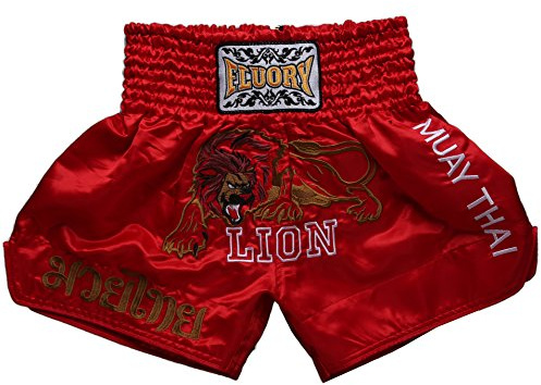 FLUORY Pantaloncini Muay Thai MMA per Arti Marziali e Kickboxing