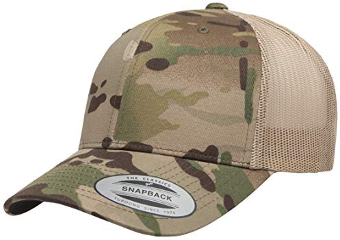 Yupoong Yp Classics Multicam Retro Trucker cap - Beige - Taglia Unica