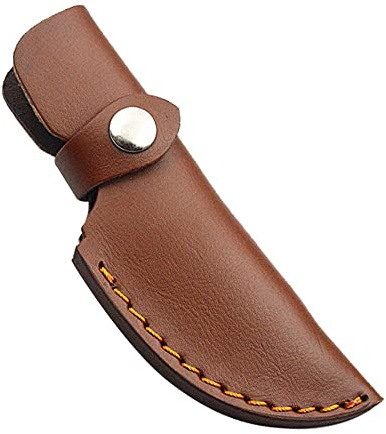 Leather Knife Sheath, 6.89Straight Knife Holster Vintage Knife Sheaths Cover w/Belt Loop for Protect Fixed Blade Knife (No Blades）