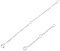 eMagTech 2 unidades de cadena de extensión de cadena de plata de ley S925, accesorios de extensión para hacer joyas DIY collar pulsera plata, plata, 5cm/2inch, 10cm/4inch