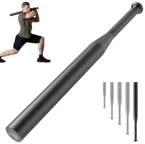 PROIRON Indian Clubbell, Steel Macebell Club Mace Weights 5/10/15/20/25LB | Non Slip Texture Handle for Easy Grip and Safety, Home Gym Strength Training, Shoulder, Forearm Workout for Men Women