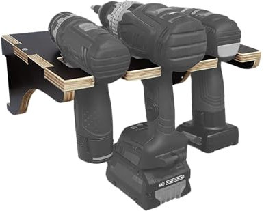 Generisch French Cleat Wandhalter für bis zu 3 Akku-, Schlagschrauber inklusive Schrauben