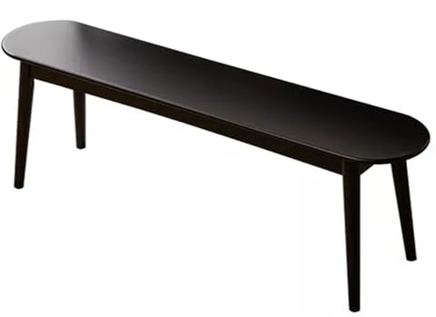 Wood Bench Indoor,Vintage Noodle Entryway Bench,Dining Benches for Table,Solid Wooden Bed Benches for Foot of Bed,Narrow Shoe Bench,for Living Room,kitchen,Dining Room,Bedroom,Outdoor,Garden,Patio(Bla