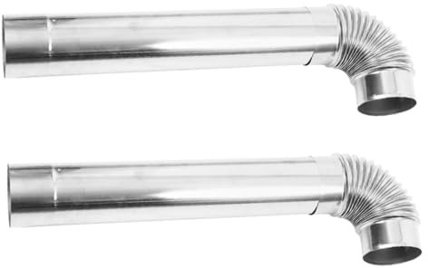 Toyvian Kit De Cheminée Tuyau en Acier Conduit De Cheminée Tube Daération pour Réchaud De Camping