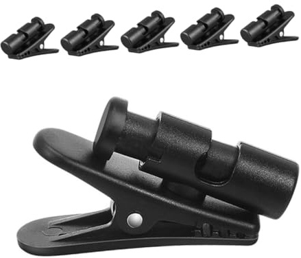 VILLCASE 6piezas Clip Para Cable De Auriculares De Clips De Fijación Para Ropa Micrófonos Dispositivo De Fijación De Cables Para Usar Auriculares Mientras Haces Ejercicio