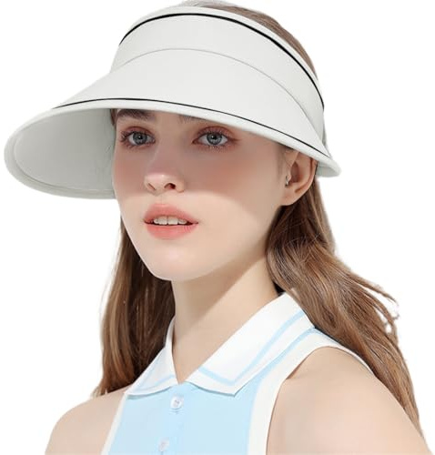 KUMSODE Mujer Sol Sombrero Al aire Libre UV Protección Sombrero Plegable Ala Ancha Pesca Ponytail Playa Bucket Sombreros