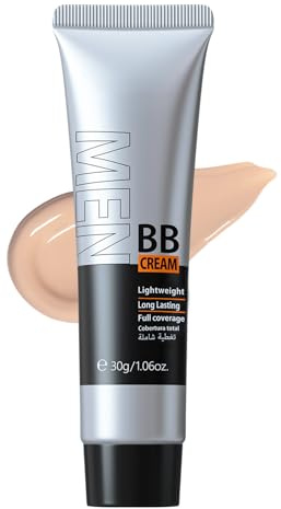 BB Cream fuktgivande foundation för män - färgkorrigerare för naturlig hy - fuktgivande - färgkorrigerande - vattentät och hållbar - för felfri makeup