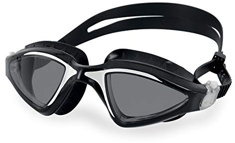 Seac Lynx Lunettes de natation pour femme et homme, parfaites pour la piscine et la mer Unisexe adulte, Mixte, 1520055524060A, nero/bianco LF, standard