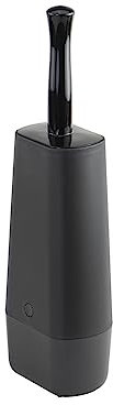 Casabella Toilet Brush, Thermoplastic Rubber Silicone TPR, Black