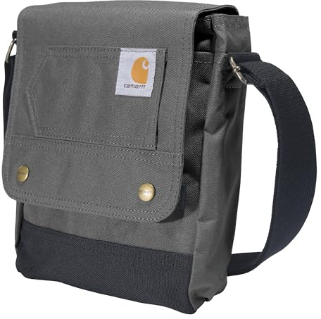 Carhartt Damen Umhängetasche, Schultertasche Tasche mit Schnappverschluss, langlebig, verstellbar, mit Klappverschluss, Everyday Crossbody Snap (Gravel)