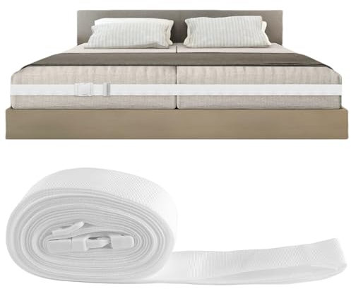 Vaileal Matratzenhalter, 10 Meter lang Matratzen Halterung, Doppelbettbrücke, Verbindet zwei Matratzen zu einer großen LiegeFläche, Ritzenfüller für Matratzen Passt Gut in Die Bett Ritze Rein