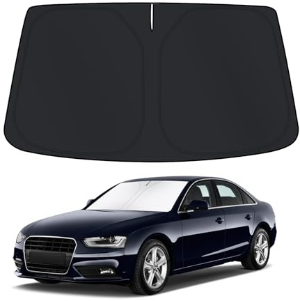 D-Lumina Parasol para Parabrisas para Accesorios Au.di A4 Importados de 2014, Parasol para Parabrisas Delantero, Protector de Parabrisas de Coche contra los Rayos UV, Plegable y Portátil