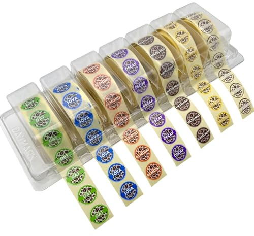 Coffee Shop Complete Set of Labels in Dispenser. Almond, Coconut, Decaf, Hazelnut, Oat, SOYA, Syrup 20mm Labels 1000 Labels per roll. (7000 Labels Total)