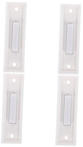 OSALADI 4pcs Sturdy Chime Button Door Bell Button European-Style Wall Decoration for Home