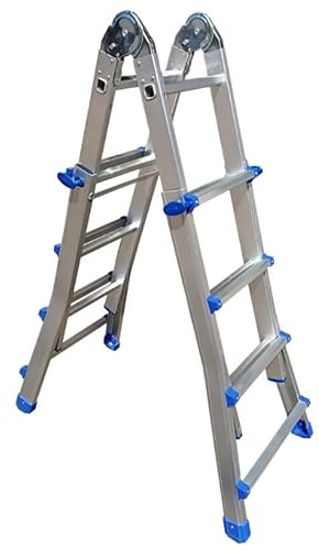 Suinga Échelle métallique multi-positions en aluminium 7+7 échelons. Hauteur maximale de travail 4,49 m