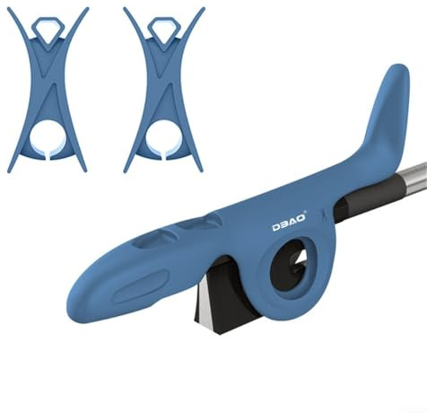 Support d'archet de violon pour débutants – Correcteur de posture en silicone avec guides de doigts réglables, compatible avec violon standard (bleu)