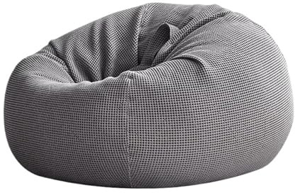 QWWQYDY Funda para Silla De Puf Funda de puf Tipo gofre de algodón Puro, sin Relleno. Puf, sillón esquinero, reclinable, futón.(Grey,D70cm-cover-kids)