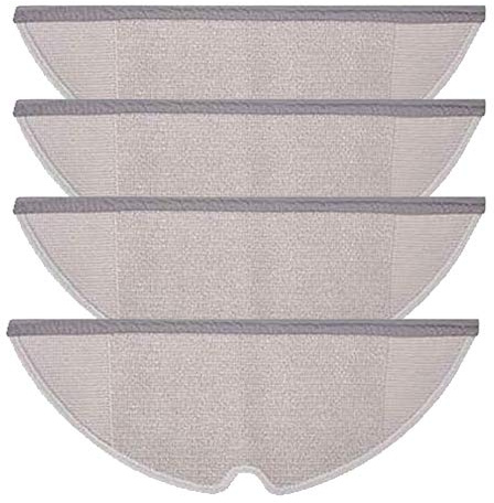 Carkio Mikrofaser-Wischtuch für Xiaomi Mi Mijia Roborock E35 E25 E20 S50 S6 S51 Zubehör (4 Stück)