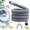 Moocuca Ablaufschlauch Verlängerung Set, Universal waschmaschinenschlauch, 2 m, inkl. Bügel, Schlauchverbinder und Schlauchschellen, Ablaufschläuche für Waschmaschinen und Geschirrspüler