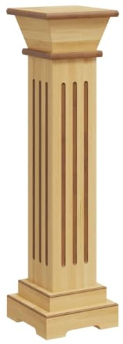 vidaXL Klassisk blompelare natur 17x17x66 cm MDF