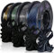 YOUSU 3D Printer Filament Galaxy PLA Filament 1.75mm, 3D Printing Filament Bundle, Multi Color PLA Filament Glitter 250g X 4 Color Pack