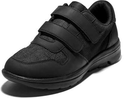 JOMIX Zapatillas Hombre sin Cordones Zapatillas Depotivas Hombre Malla Sneakers Hombre Ligeras Transpirables Running Gimnasio Correr Tenis, Negro, 41 EU
