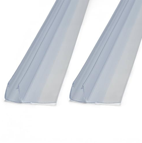 Kit guarnizioni salvagoccia trasparenti universali per box doccia 5-6 mm, H 200 cm riducibile su misura