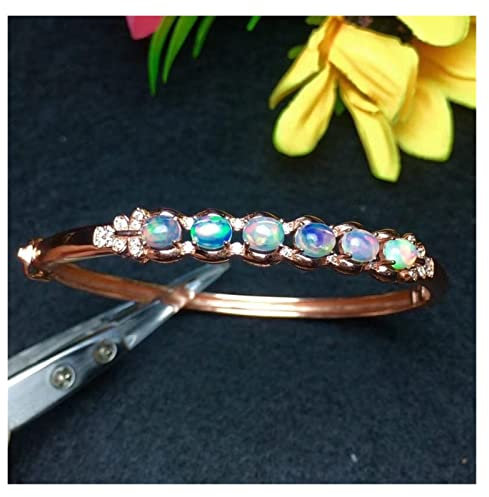 miglior Regalo Bracciale Opale Naturale e Reale Bracciale Opale alla Moda 925