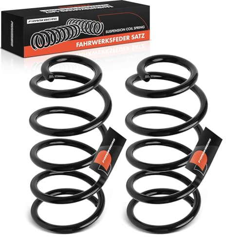 Frankberg 2 muelles de suspensión para parte trasera izquierda y derecha compatibles con Punto 188 1.2 1999-2003 Punto 188 1.9 1999-2002 Replace # 46749803