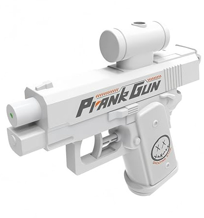 Pistolet à Eau Farceur Unisexe Blanc – Pistolet à Eau Bi-Directionnel Prank Gun, Jouet Étanche et Fun pour Hommes et Femmes